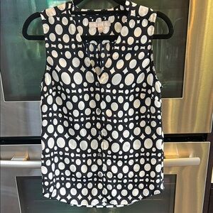 Banana Republic Black‎ and White Blouse Elegant Top